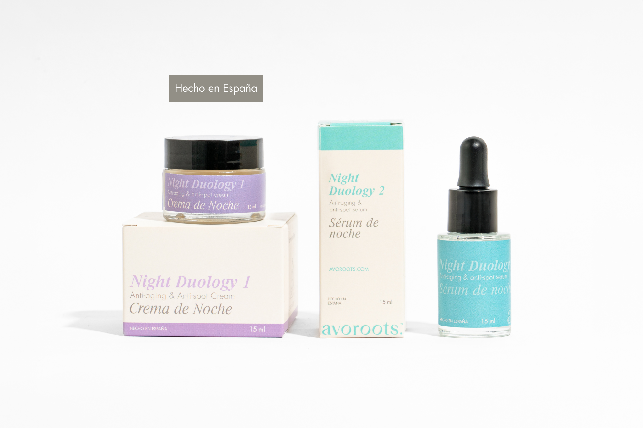 Night Duology 1 &2 : Anti-aging & Anti-spot Cream + Hydrating Serum
