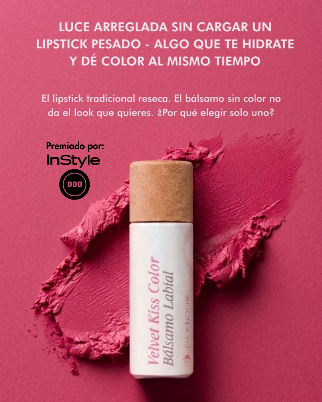 Velvet Kiss Duo Pack de Bálsamos Labiales (natural y con color)