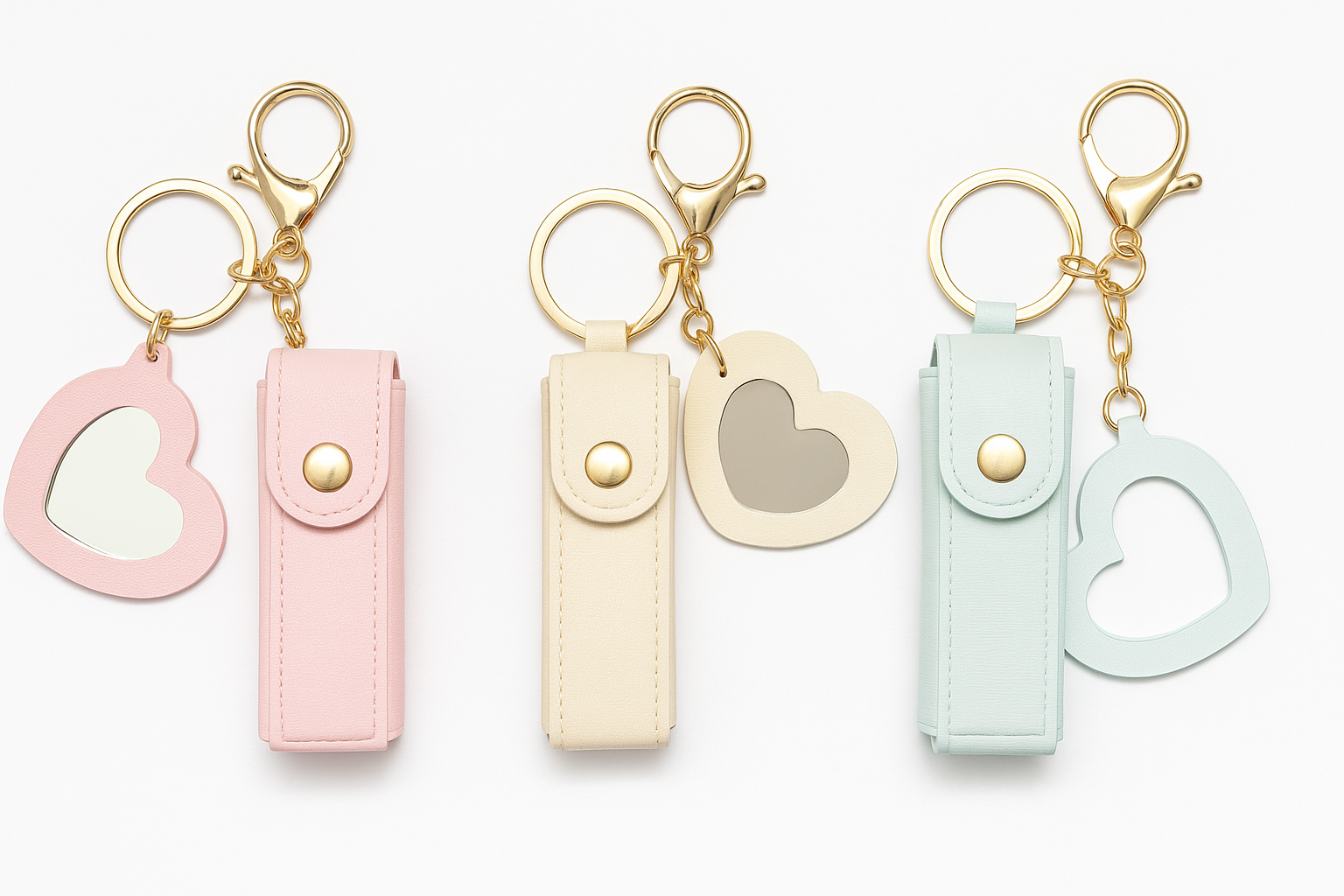 Bálsamo Labial con Color + Porta Lipstick — Llavero / Colgante para bolsa