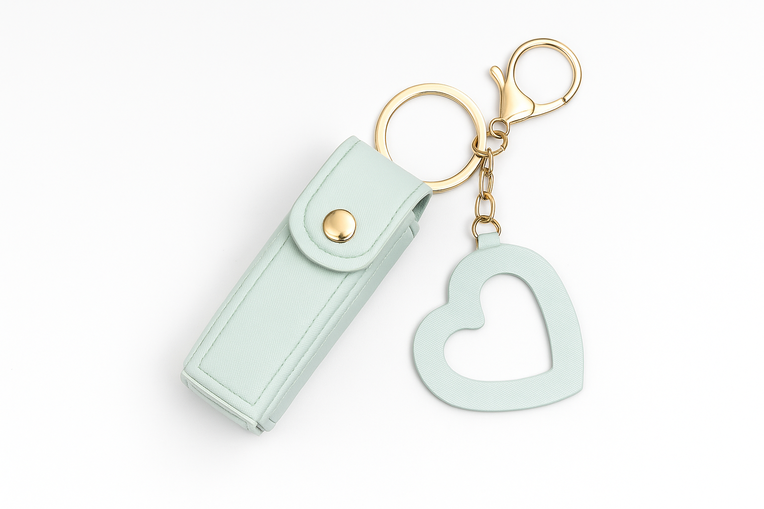 Bálsamo Labial Neutro + Porta Lipstick — Llavero / Colgante para bolsa